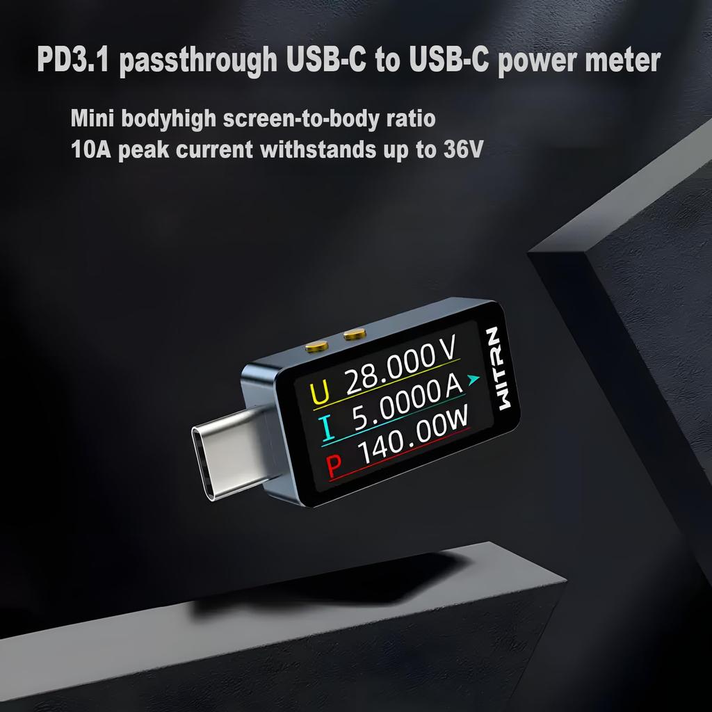 USB Power Meter PD Tester Digital Multimeter Current Tester Voltage Detector DC 36V 6A 3.1 Type-c