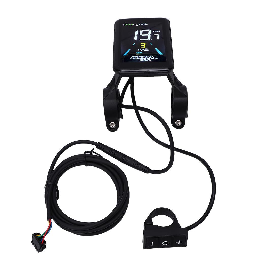 Electric Bike LCD Display Panel 24V 36V 48V 5 Core Color Screen Scooter LCD Display Dashboard with Extension Cable