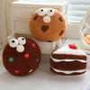 Cartoon Simulation Toast Butter Chocolate Chip Cookies Strawberry Cake Doll Dessert Plush Toy Doll Gift