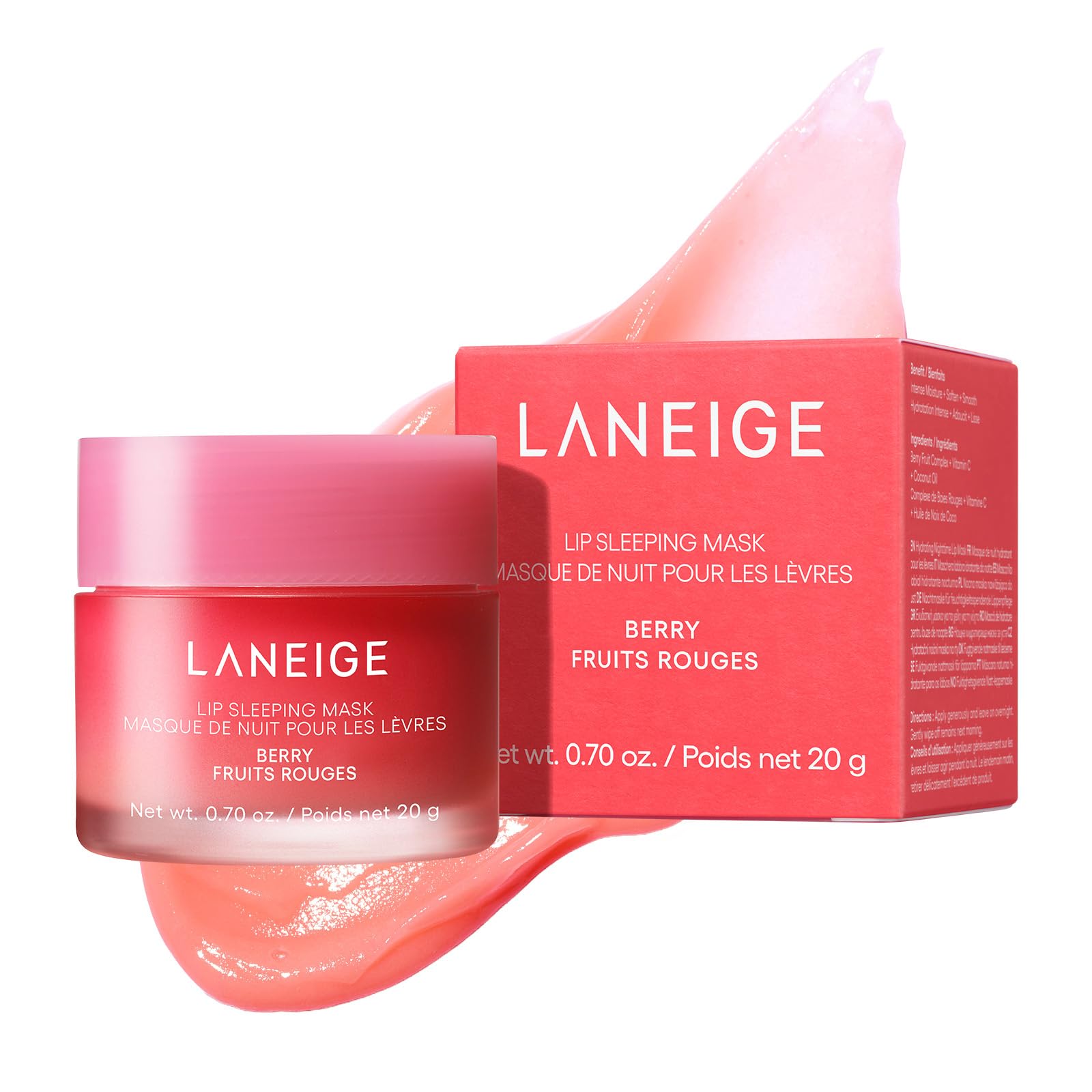

LANEIGE Ночная маска для губ [Все 6 видов] 20 г - Увлажняющий крем для губ, бальзам, эксфолиант и маска из Кореи Berry