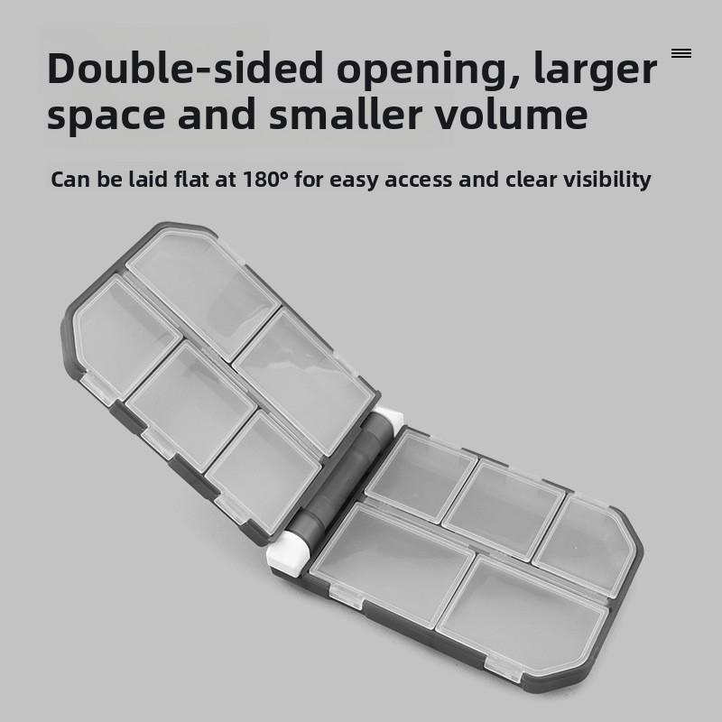 Luya Fishing GearBox Fishing Accessories BoxDouble Sided Fishing Parts Storage Bait Box Fish Hook Carp Accessories StorageBox