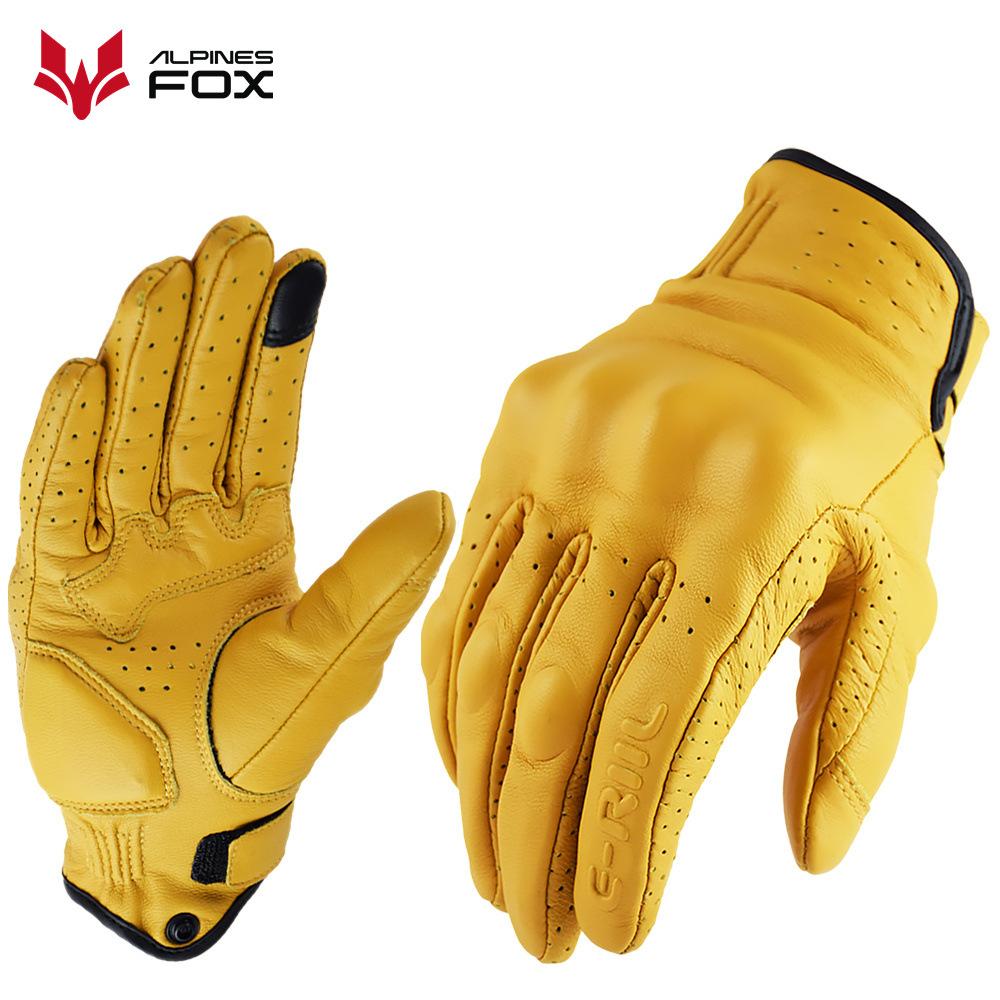 Men s Nostalgic Classic Locomotive Gloves Outdoor Protective Sports Cycling Equipment XXL жёлтый