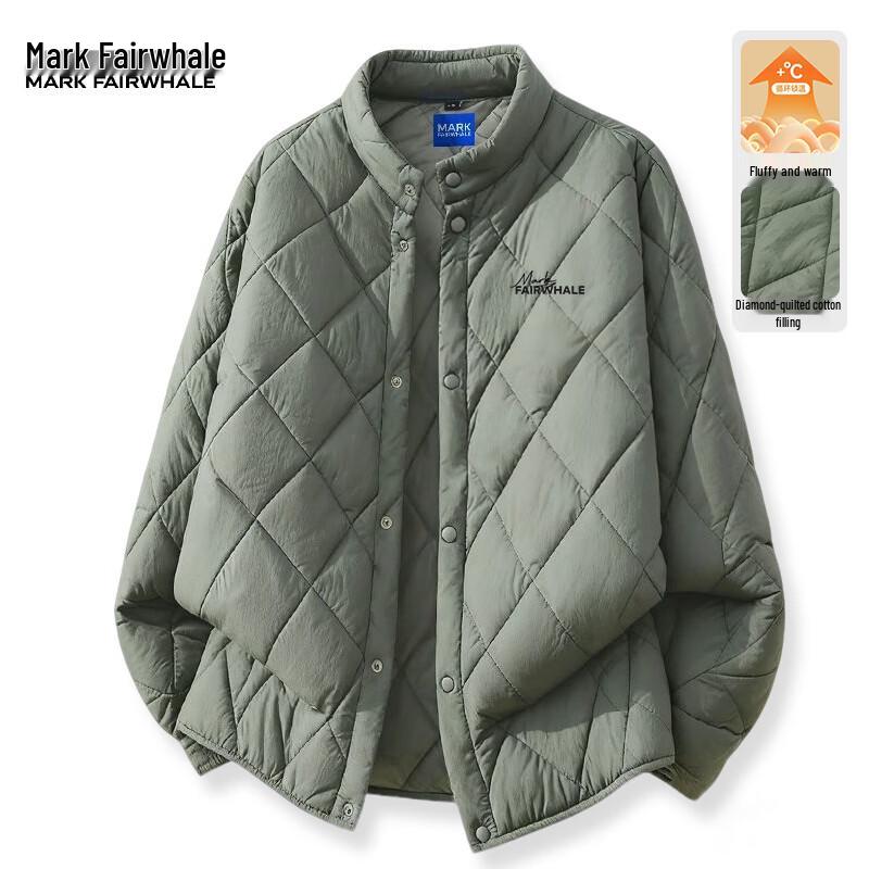 Mark Fairwhale Men s Stand Collar Padded Winter Jacket 2XL