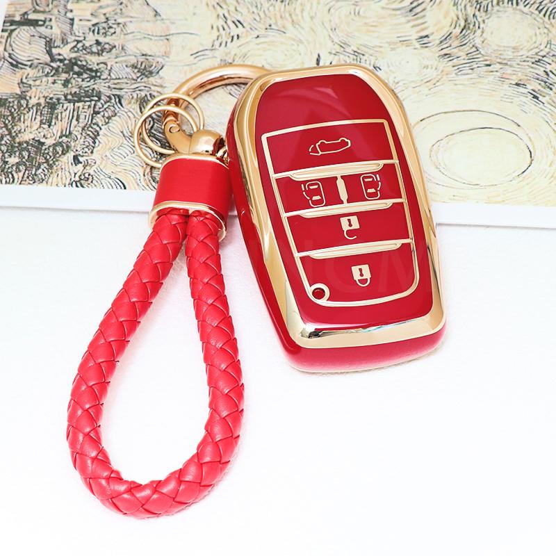 For Toyota Alphard PREVIA Voxy Noah Esquire Vellfire Harrier Car Key Cover Case Remote Shell Fob Holder Keychain Accessories