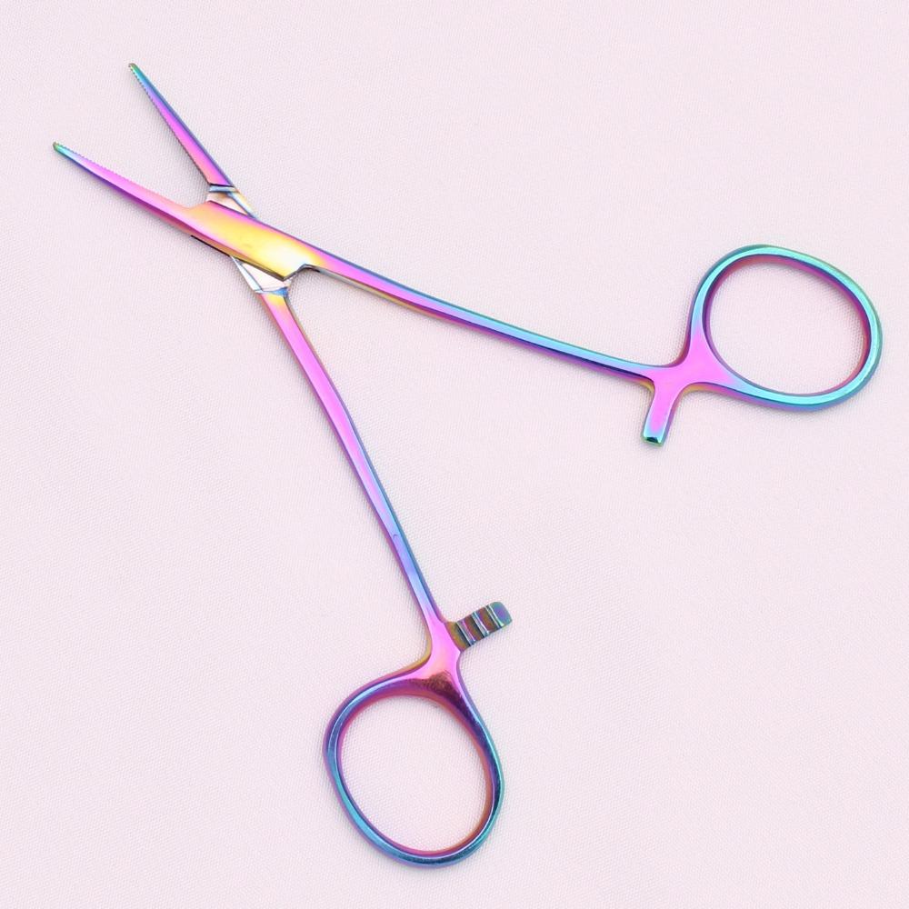New Stainless Steel Hemostatic Forceps Straight Head Grooming Pet Ear Clamp Wound Cleaning Plucking Hair Pliers Veterinary Tools