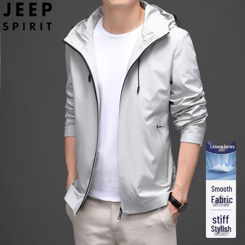 

JEEP SPIRIT Men s Hooded Casual Jacket 190/3XL