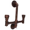 Iron Wall Lamp Double Head Water Pipe Lamp Steampunk Wall Lamp with E27 Socket for Industrial