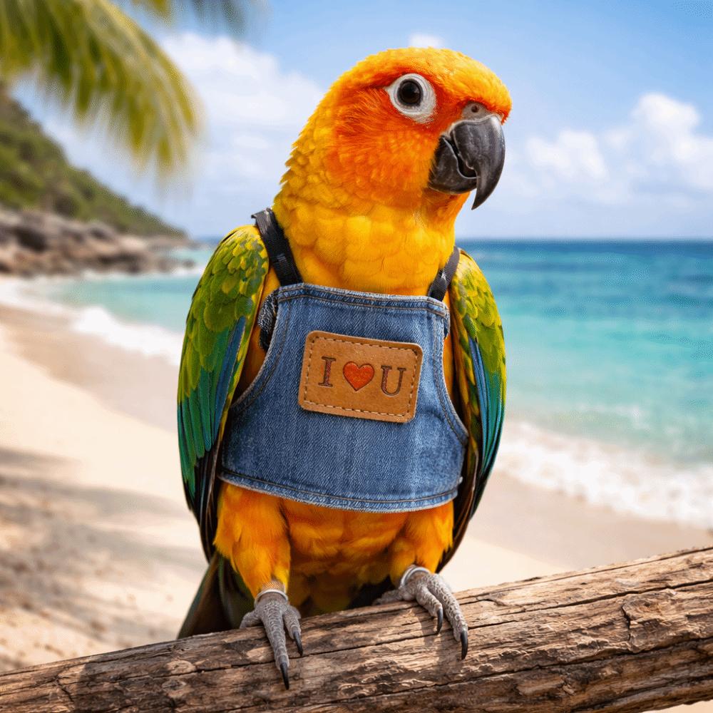 Adjustable Parrot Flying Clothes Escape-Proof Bird Training Gear Bird Walking Rope Avian Training