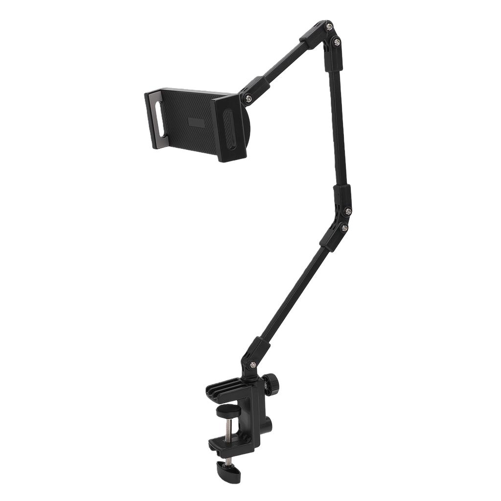 Rotatable Tablet Holder Stand Desktop Multi Angle Phone Clamp Mount for 4.7in 13in Devices Live Streaming