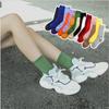 Candy Color Breathable Ankle-High Winter warm Cotton Socks Knitting Hosiery Stocking