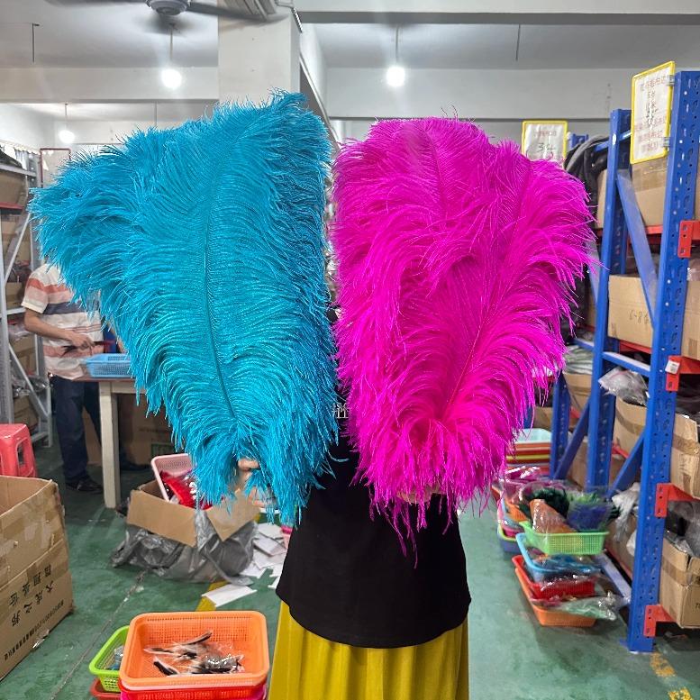 Wholesale Golden Ostrich Feathers Big 15-60CM Ostrich Plume for Wedding Party Home Decor Table Centerpieces Carnival DIY Crafts