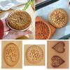 1Pc Wooden Mold Shortbread Mould Flowers Pattern Raspberry Carving Cookie Mold Stamp Mould Bakeware Tool Birthday Party Supplies