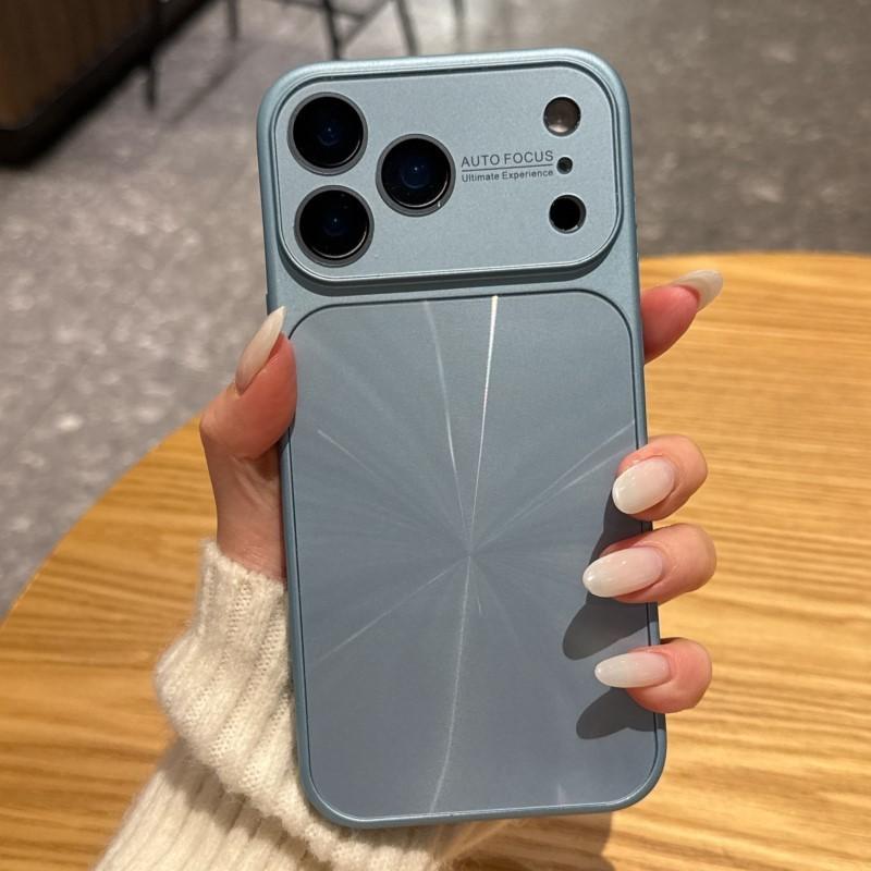 Dazzling CD Pattern Big Window Camera Protection Case for iPhone 17 16 15 14 13 Pro Max Shockproof Laser Hard Plastic Cover Etui