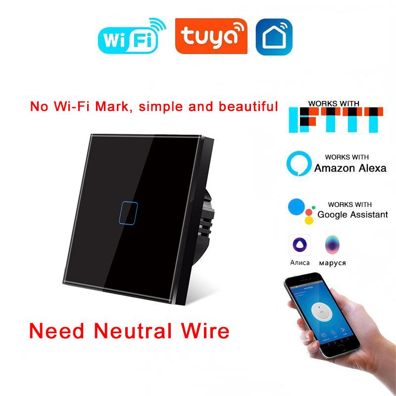 EU Standard WiFi Smart Switch with Alice Voice Control for Smart Home