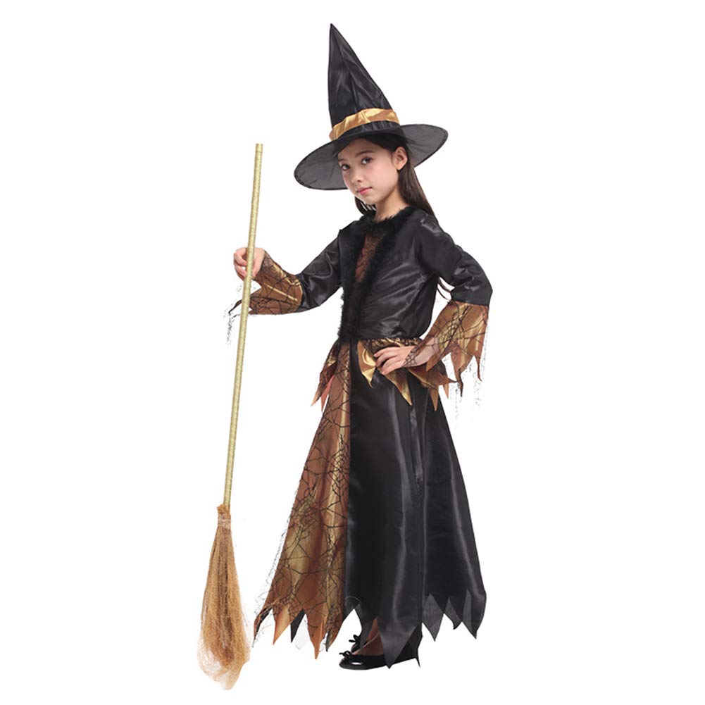 

Emfay Halloween Costume for Fancy Kids Shrine XL Kids, Girls, Witch, Devil, Dress, Costume, Maiden, чёрный