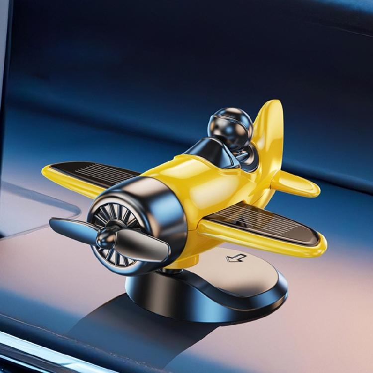 Multipurpose Solar Powered Rotating Aircraft Decors Energy Efficient Dashboard Decoration for Cars Offices Homes Present