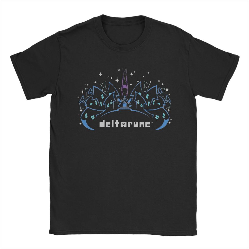 Unisex TShirt Deltarune Funny Pure Cotton Tee Shirt Short Sleeve T Shirts Crewneck Clothing Graphic