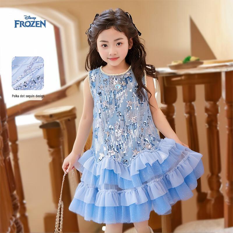 Disney Elsa Princess Girls' Sleeveless Mesh Dress