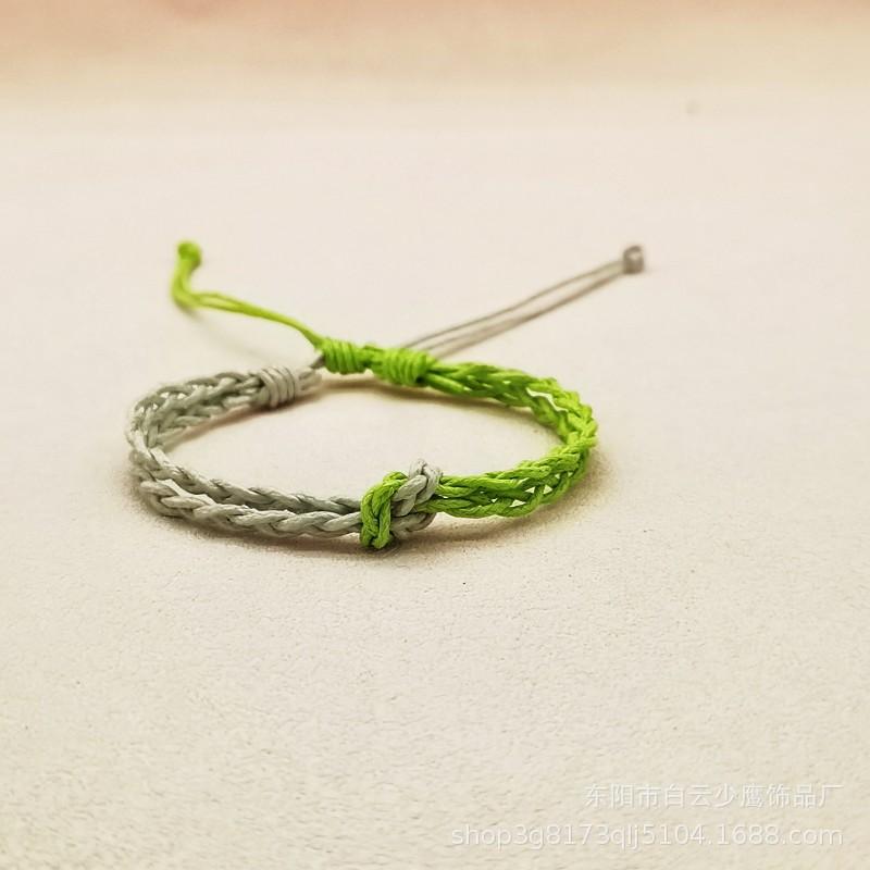 Handmade Retro Woven Bracelet for Couples - Personalized and Unisex