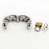 Stainless Steel 2 Rows Teeth Penis Rings Lock