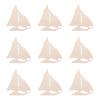 Houten Zeilboot Uitgesneden Vormen voor Knutselen, Doe-het-zelf Boot Model Kits, Houtbewerkingsbenodigdheden, Lasergesneden Multiplex Vormen, 10 Stuks