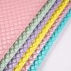 100x140cm PU Leather Quilting Fabric Square Grid Ultrasonic Embossing Cotton Lining Fabric for DIY Sewing Luggage Bag