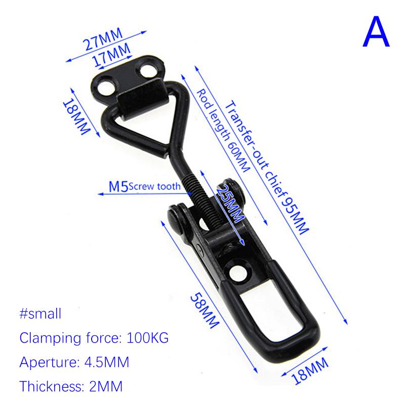 Toggle Latch Catch Toggle Clamp Adjustable Cabinet Boxes Lever Handle Lock Hasp