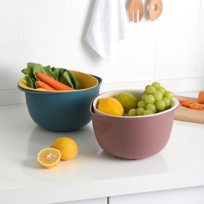 Drenagem rápida premium amplamente uso PP uso conveniente escorredor de cozinha para tigela de peneira de arroz em casa