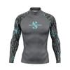 SCUBAPRO Maglia a Maniche Lunghe Rash Guard Uomo Protezione UV Maglietta da Nuoto Surf Diving Snorkeling Sport Acquatici