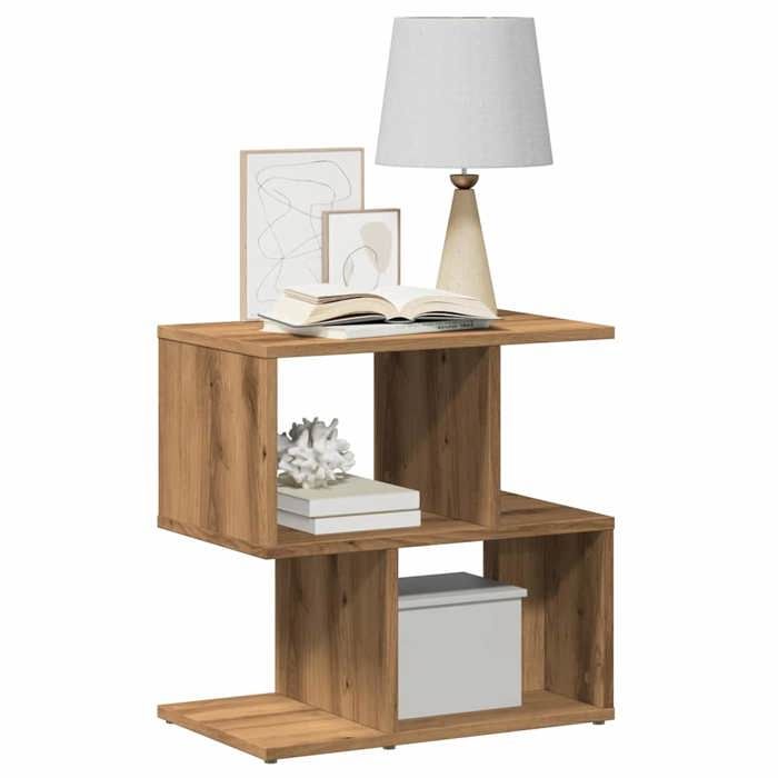 VidaXL Bedside Table Artisan Oak 50x30x51.5 Cm Engineered Wood, Side Table, Bed Cabinet, Side Table 856536