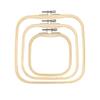 Bamboo Wood Square Embroidery Hoop Set Square Shape Cross Stitch Hoop  Home Handcraft