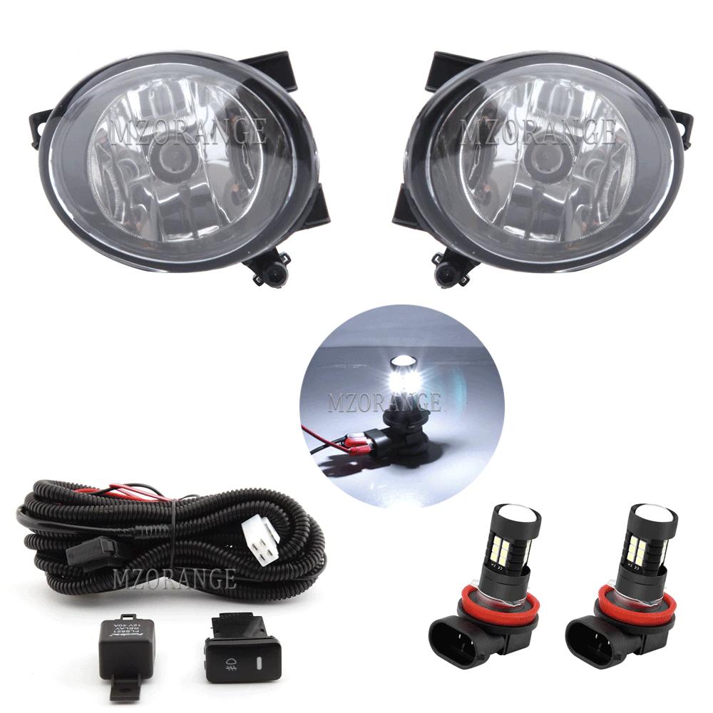 Fog Lights Headlight for VW  Jetta 6 MK6 for Golf 6 MK6 LED Fog Light for Caddy Touran Tiguan Fog Lamp Cover Grill Bezel