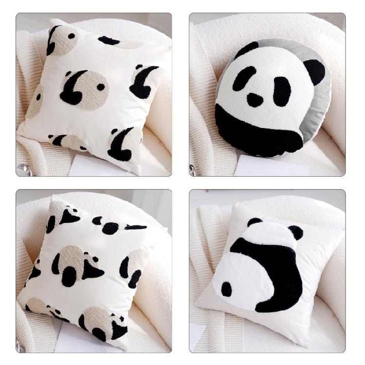 Cuddly Panda Pillow Case for Bedroom or Living Room Comfortable Sofa Pillowcase Removable Washable Cushion Cover