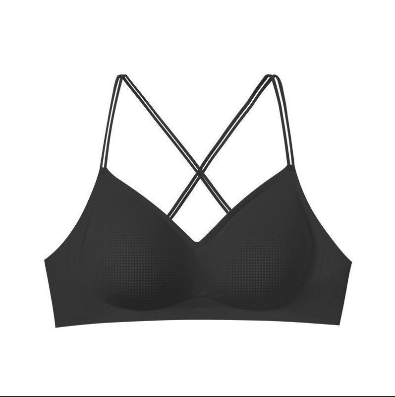 

Женский летний прохладный бюстгальтер с перекрещенной спинкой на тонких бретелях Mizuki Kei 2704 - Коллекция 2025 XL (60-70 kg) темно-серого