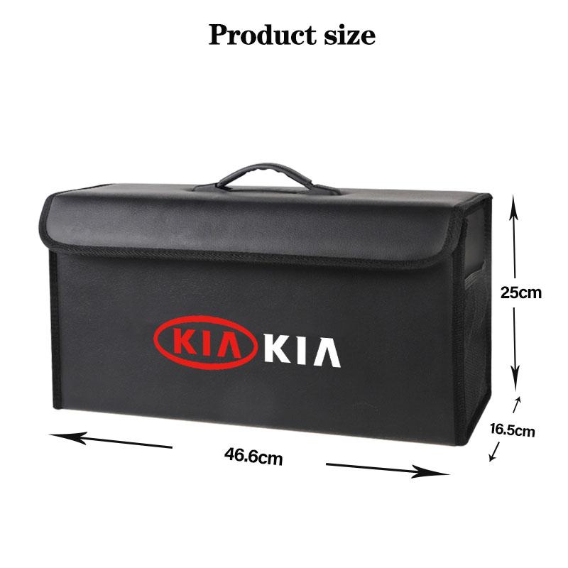 High-end Foldable Car Trunk Storage Box Leather Organizer Auto Accessorie For Kia Sportage Ceed Picanto Rio ProCeed K7 K5 K8 K9