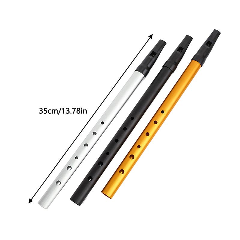 1 Stück authentische irische Pfeifenflöte, C/D-Tonart, Tin Penny Whistle mit 6 Löchern, perfektes traditionelles irisches Musikinstrument