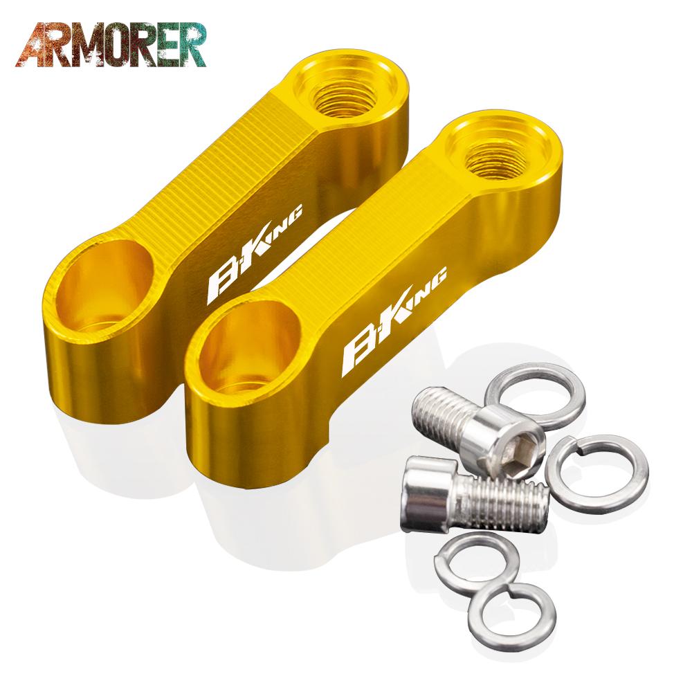 Motorcycle Accessories For Suzuki B-king Bking B king Universal Mirror Riser Extenders Spacers Extension Adapter