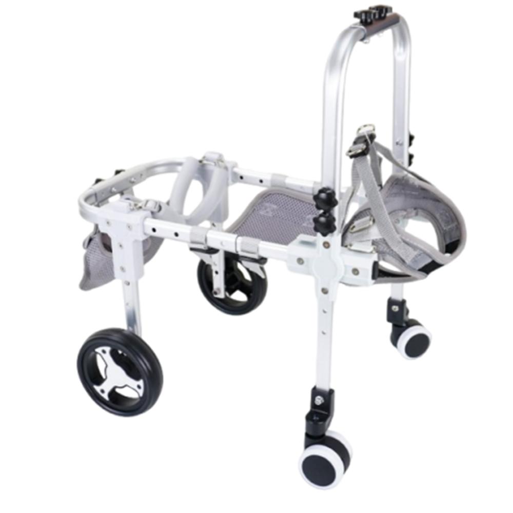 Lightweight Aluminum Pet Mobility Cart Adjustable Pet Rehabilitation Wheelchair  Pet Mobility