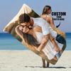 Individuelles Strandtuch mit Paarfoto, personalisierter Fotodruck, weich, schnell trocknend, großes Badetuch für Reisen, Schwimmbad, Geschenk