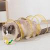 Creative Foldable Cat Coil Tunnel Toys Stretchable S-Shape Coil Spiral Toy Colorful Pet Supplies Pet Interactive Toy