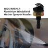 2pcs Aluminum Zinc Zinc Alloy Washer Jet Nozzle Fan-Shaped Water Sprayer Windshield Washer Nozzle  Auto Wiper