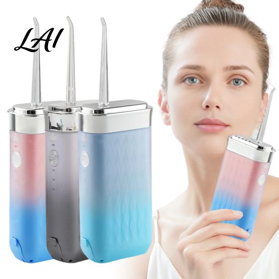 Orthodontic Tip for Braces Cordless Water Flosser 3 Modes 4 Jet Tips 180ml Tank Portable Tongue Cleaning Tool Dental Oral Irrigator Retractable