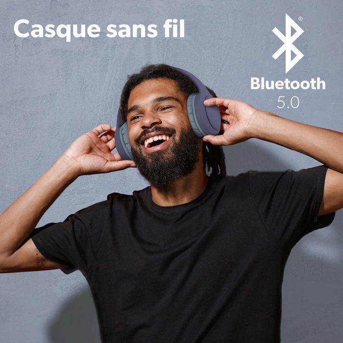 Casque Micro Bluetooth - T'nB - Tonality Max - Sans fil - Résistant à la transpiration - Sur-oreille
