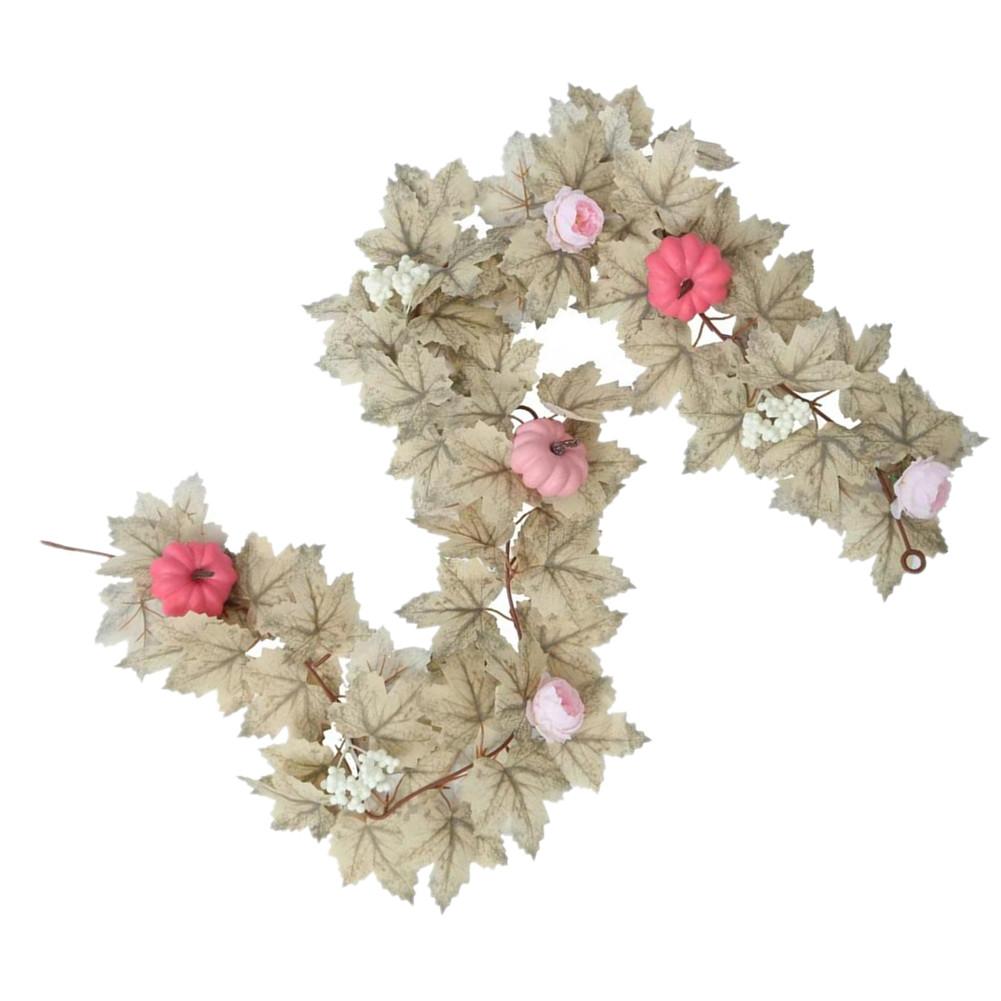 5 7ft Fall Maple Leaves Garland Hanging Artificial Autumn Garland Maples Leaf