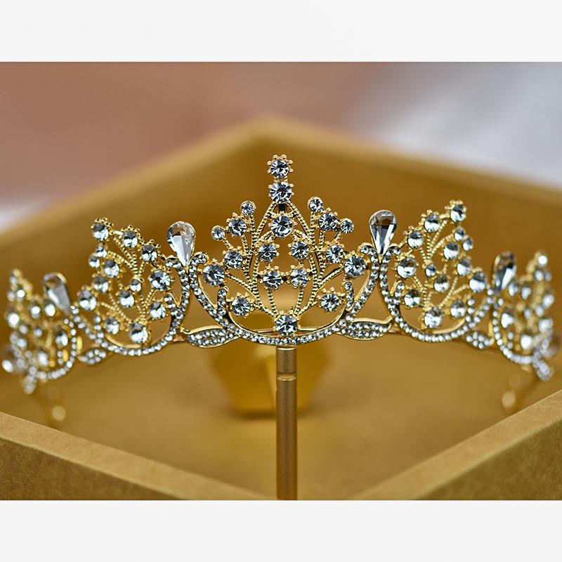 Bridal Crown Tiara Colored Diamond Coming of Age Ceremony Princess Bestie Gift Birthday Rhinestone Crown
