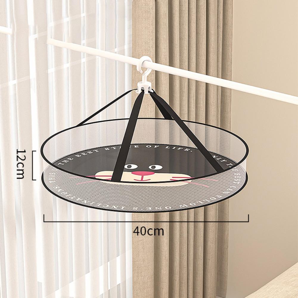 

Multifunctional Dry Clothes Net Pocket 1/2 Layer Drying Bag Clothes Drying Basket For Household Black Single layer