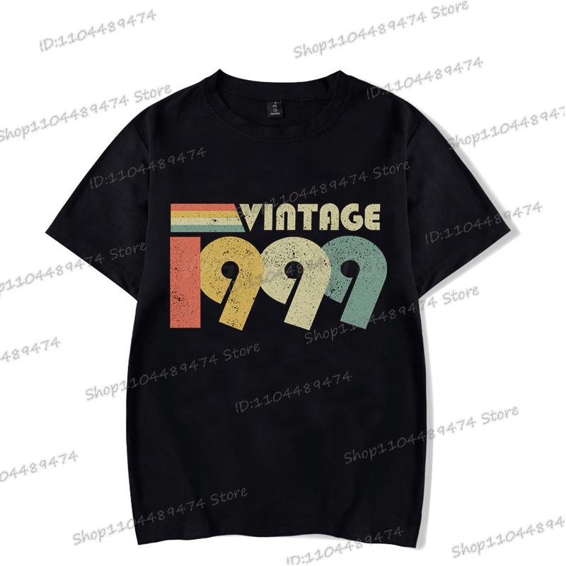 Summer Printed Vintage 1995 T Shirt Men Women Fashion 1990-1999 Design Streetwear Short Sleeve Birthday Year Harajuku Tshirts