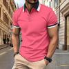 2026 Popular Men's Casual Summer Short Sleeved Fitness American Polo Shirt