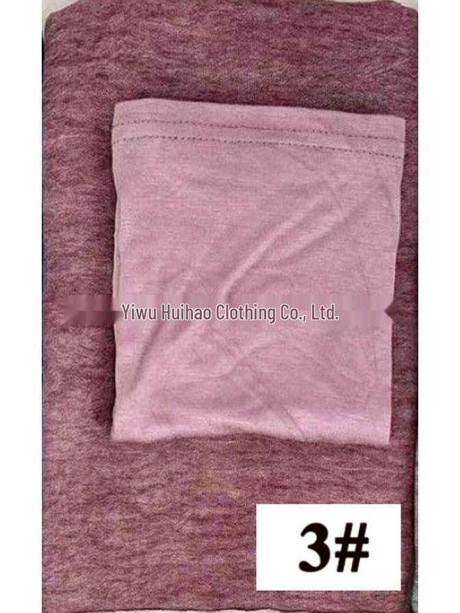 High-Texture Tie-Dye Rayon Headscarf Set: Soft, Wrinkled, Vintage-Style Muslim Shawl