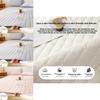 Polyester Bed Mattress Protector With Nonslip Waterproof Cover For Home And Dorm Use